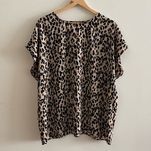 Animal print skirt and top